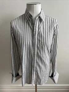 Dolce & Gabbana Stripe Cotton Long Sleeves Shirt Size 38/52 - Picture 1 of 6