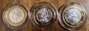 LOT of 3 $10 Silver Strike Token 4 Queens Casino Selene Amphitrite Despina - Picture 1 of 8