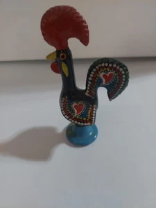 Piccolo gallo multicolore in metallo stravagante decorazione - Foto 1 di 5