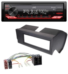 JVC DAB MP3 Bluetooth USB Autoradio für Fiat Panda (bis 2002) - schwarz - Bild 1 von 7