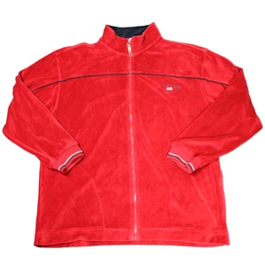 U.S. Polo Assn. Full Zip Sweater Embroidered Logo Long Sleeve Pockets Red XL - Picture 1 of 24