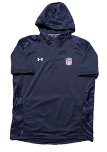 Under Armour NFL Shield Logo Short Sleeve Sideline 1/4 Zip Hoodie. Herren L. - Bild 1 von 12