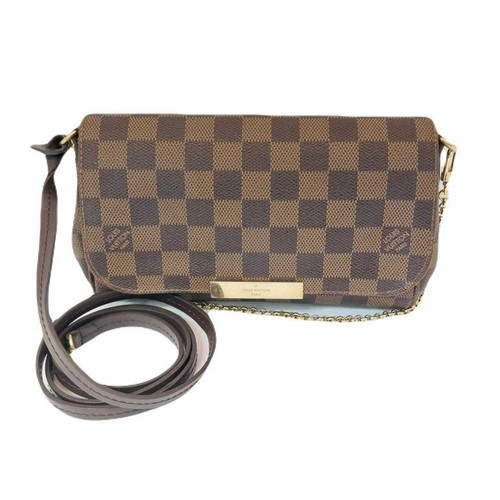 LOUIS VUITTON（LV） Pochette Louis Vuitton marrone Damier Ebene tela preferita PM tracolla N41276