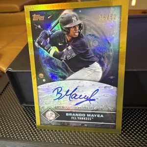 2024 Topps Pro Debut Future Cornerstones Auto Brando Mayea FCA-BM Lámina de Oro/50 - Imagen 1 de 6
