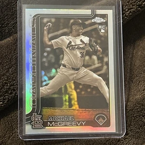 Michael McGreevy 2025 Topps Chrome Sepia RC Refractor #29 Cardinals NM+ PF FreeS - Picture 1 of 6