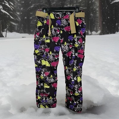 Ride Snowboards Women's Medium Vented Snow Pants Diamond Ring Skiing Sledding M - Image 1 of 4