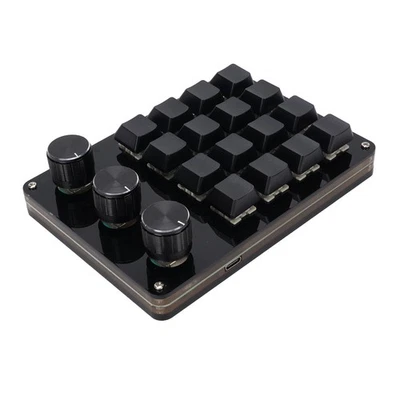 Custom Macro Keypad Flexible Control Programmable Keyboard 16 Key 3 Knob For - Image 1 of 4