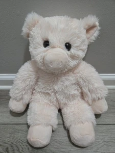 Vermont Teddy Bear Pig Plush 18" Stuffed Animal Pink Brown Eyes EUC - Picture 1 of 9