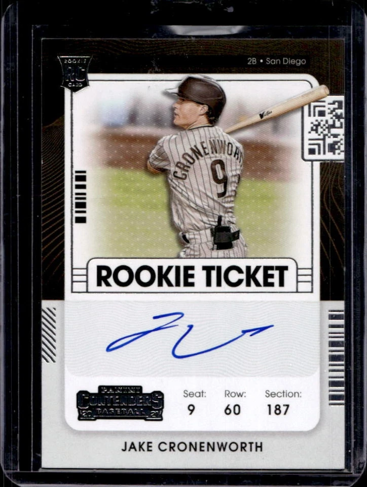 2021 Contenders Jake Cronenworth Rookie RC Rookie Ticket Auto #141 Padres - Image 1 of 2