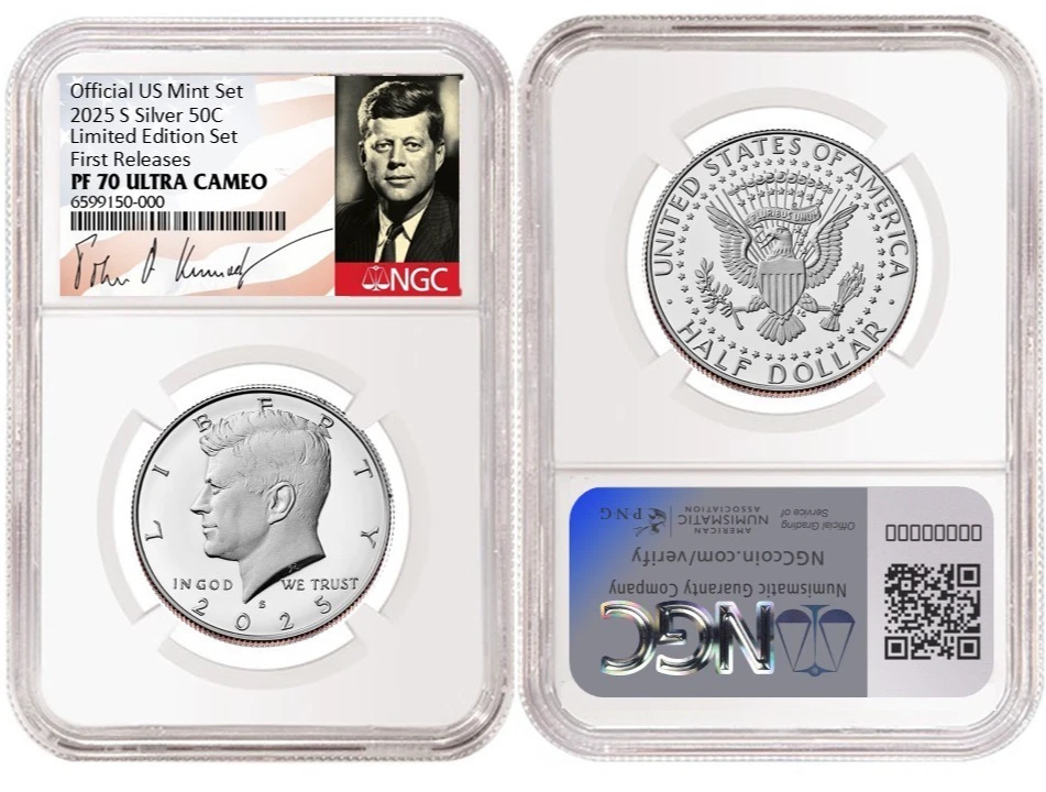 2025 S Silver Kennedy Half Dollar 50C Limited Edition NGC PF70 UC First Releases - Image 1 of 1