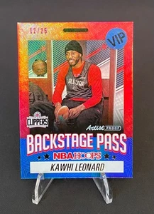 2020-21 NBA HOOPS BACKSTAGE PASS KAWHI LEONARD Artist Proof /25 CLIPPERS - Picture 1 of 2