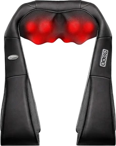 Massaggiatore Shiatsu Spalle e Collo con Calore, Cuscino Elettrico Massaggio Tessuti Profondi - Foto 1 di 12