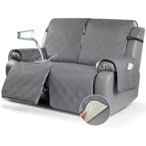 Modernes 2-Sitzer Liegesofa Schonbezug Wasserdicht Stuhlbezug Uni - Bild 1 von 73