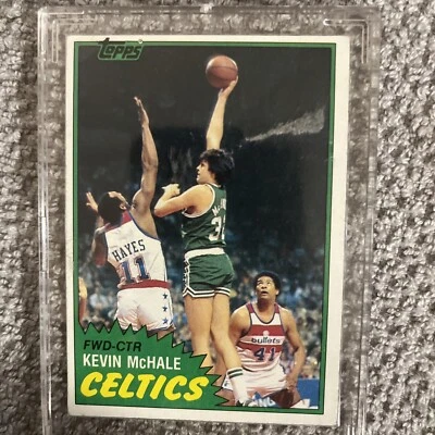 Kevin McHale 1981-82 Topps Boston Celtics Rookie RC Card #75 EX-MT+/NR-MT - Изображение 1 из 2