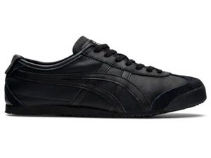 Onitsuka Tiger MEXICO 66 ALL Black Leather Sneaker 1183C102 Unisex US size 4 -14 - Picture 1 of 5