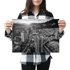 A3 - Downtown Bogota Colombia City Poster 42X29.7cm280gsm(bw) #42812