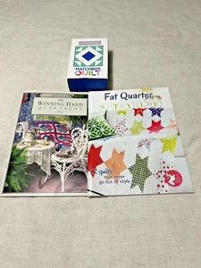 1 Moda Matchbox Quilt Square in Box & 2 Quilt Books Fat Quarter & Quilt in a Day - Picture 1 of 4