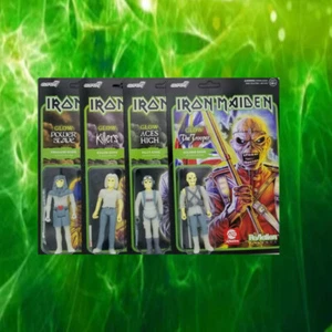 Super7 Iron Maiden Reaction Alliance exklusives Viererset Glow in the Dark NEU - Bild 1 von 11