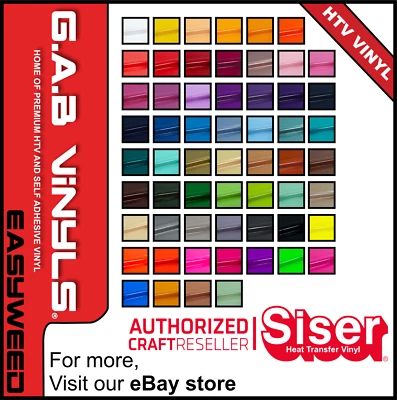 Siser Easyweed HTV- Heat press Iron on - Cricut Joy Compatible 140mm x 500mm