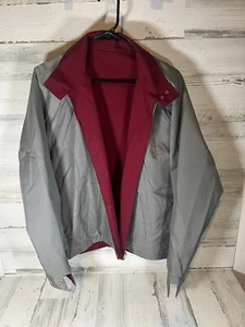 Vintage Izod Lacoste Reversible Grey And Red Light Jacket XL - Picture 1 of 11