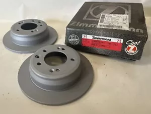 2*ZIMMERMANN SET SET BRAKE DISCS 285.3514.20 FULL Ø262 REAR - Picture 1 of 6
