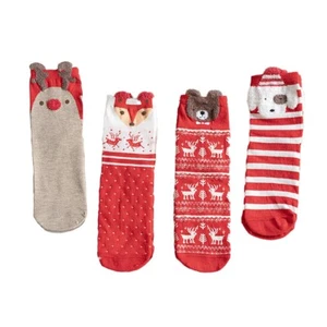 Heikoeco® Calcetines de Navidad, Regalo de Navidad 4 pares de calcetines suaves, cálidos - Imagen 1 de 9
