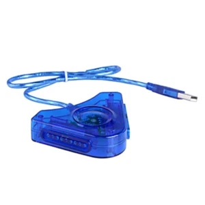USB Game Controller Adapter Dual Port Controllers to PC USB Adaptor for PS1/PS2 - Picture 1 of 8