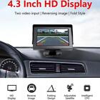 4.3" Backup Camera and Monitor HD Car Rear View Reverse K Parking U Night P4W7
