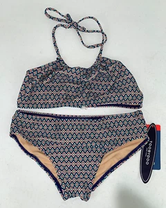 Toobydoo Big Girls Bandeau 2 Piece Bikini Set Multicolor Size 13/14 - Picture 1 of 3