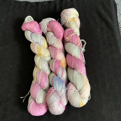 encaje algodón lino mezcla hilo hank 3* 100g (#B079) Foto 1 de 3