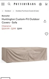 Pottery Barn Huntington Passgenau Outdoor Bezug Sofa Lounge Stuhl Bezug Slip - Bild 1 von 9