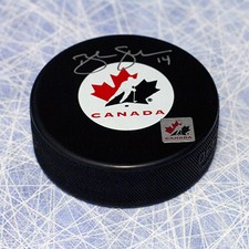 Brendan Shanahan Team Canada Autographed Olympic Hockey Puck 5
