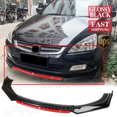 For Honda Accord 7th 2003-2007 JDM Front Bumper Lip Body Kit Spoiler Splitter - Image 1 of 4