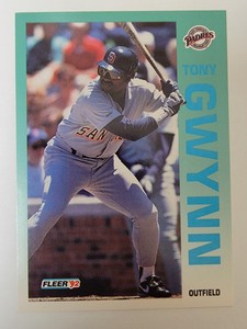 1992 Fleer #605 Tony Gwynn San Diego Padres
