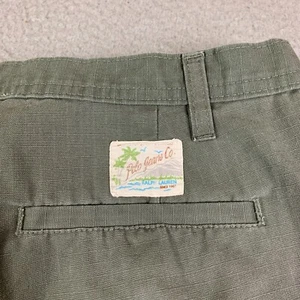 Vtg Polo Jeans Co Y2K Pants Women's 12 Aloha Ripstop Cargo Ankle Tie Army Green - Picture 1 of 12