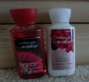 Bath & Body Works "A THOUSAND WISHES" Body Lotion and Shower Gel   3 oz - Picture 1 of 1