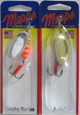 2 - Mepps Aglia Spinner - 1/3 oz. - Oro y plata Foto 1 de 2