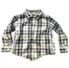 Gymboree 4T Toddler Boys button down shirt top Long sleeve Blue White Check