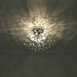 Ceiling Light | K9 Crystal Chandelier Lighting Fixture 6-Light Dandelion Pendant - Picture 1 of 16