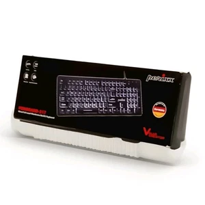 PERIBOARD-317 Wired Backlit USB Keyboard Big Print Letter White NEW Open Box - Picture 1 of 11