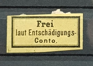 Deutsches Reich - Dienst - Entschädigungskonto - siehe Bilder - Bild 1 von 2