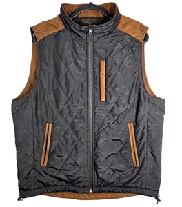 Madison Creek Outfitters Herren Large gesteppte wendbare durchgehender Reißverschluss Stehkragen Weste - Bild 1 von 20