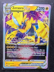 Zeraora Vstar Crown Zenith 055/159 Holo Ultra Rare Pokémon TCG - Foto 1 di 2