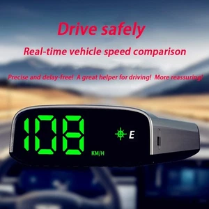 Car HUD Solar GPS Speedometer Digital Display with Day Night Adjustment - Picture 1 of 11