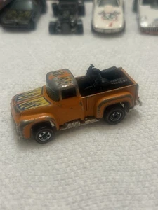 Vintage 1973 Hot Wheels Redline Hi-Tail Hauler orange mit Motorrädern - Bild 1 von 11