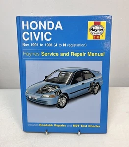 Honda Civic Haynes 3199 Service & Repair Manual Nov 1991 to 1996 J to N Reg (10) - Picture 1 of 2