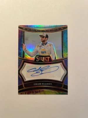 2025 Panini Select #S-CET Chase Elliott Signatures Tie-Dye Prizms #/25 -- AUTO - Image 1 of 2