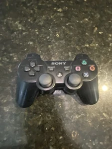 Sony Playstation 3 PS3 Genuine OEM Dualshock Ps3 Black Controller - Picture 1 of 12