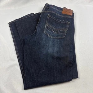 SEVEN7 Jeans Co Uomo 34x34 (veste 34x33) Vestibilità Dritta Lavaggio Scuro Denim Americana - Foto 1 di 16