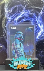 Topps 2024 Chrome Star Wars Stormtrooper A Kyber Light Card SSP KL-18 - Picture 1 of 3